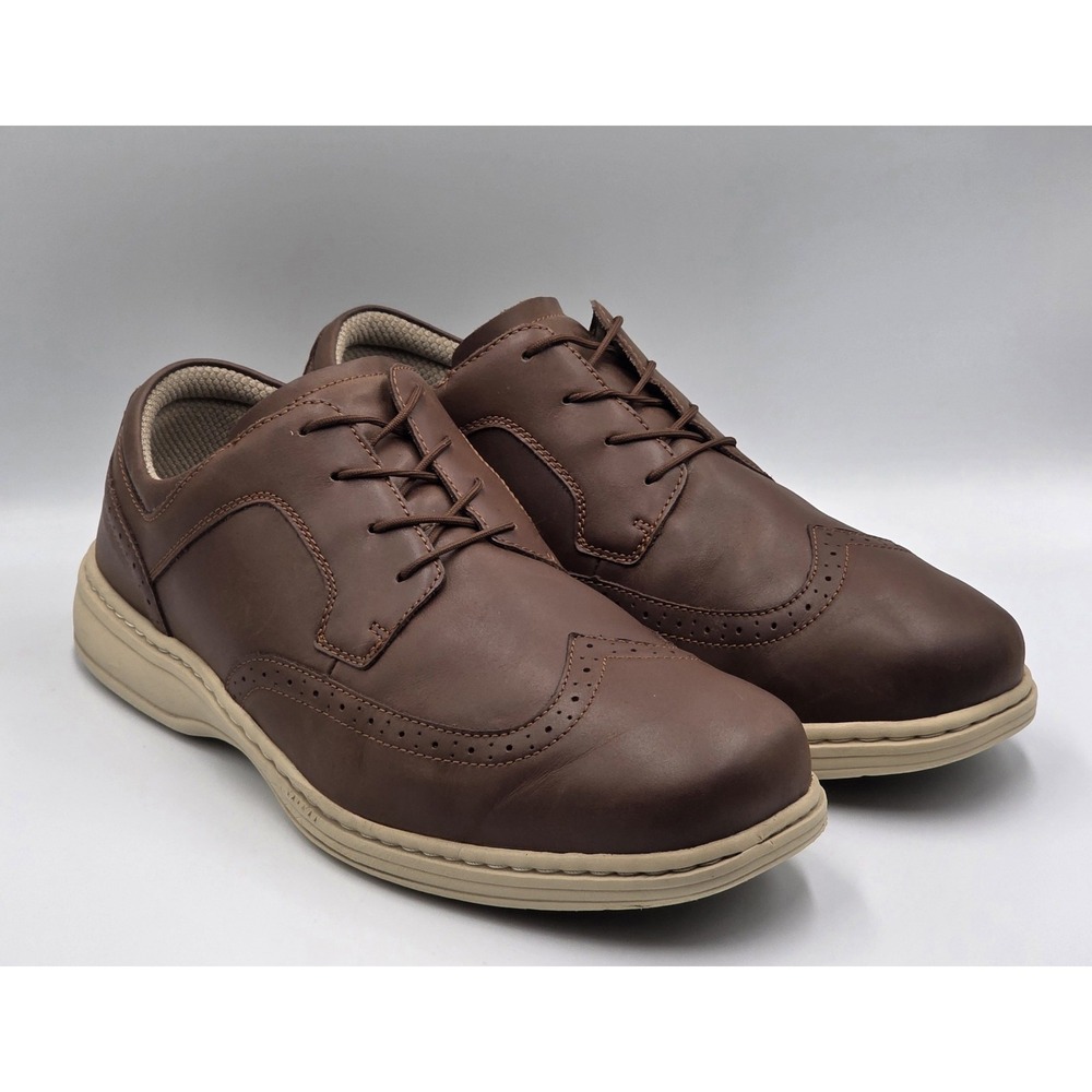 Orthofeet Moreno 22003 Mens 13 4E Brown Leather Orthopedic Comfort Shoes X-Wide